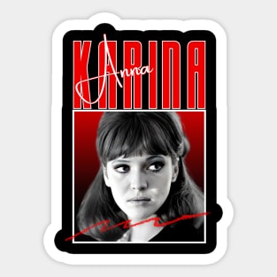 Anna karina///original retro Sticker